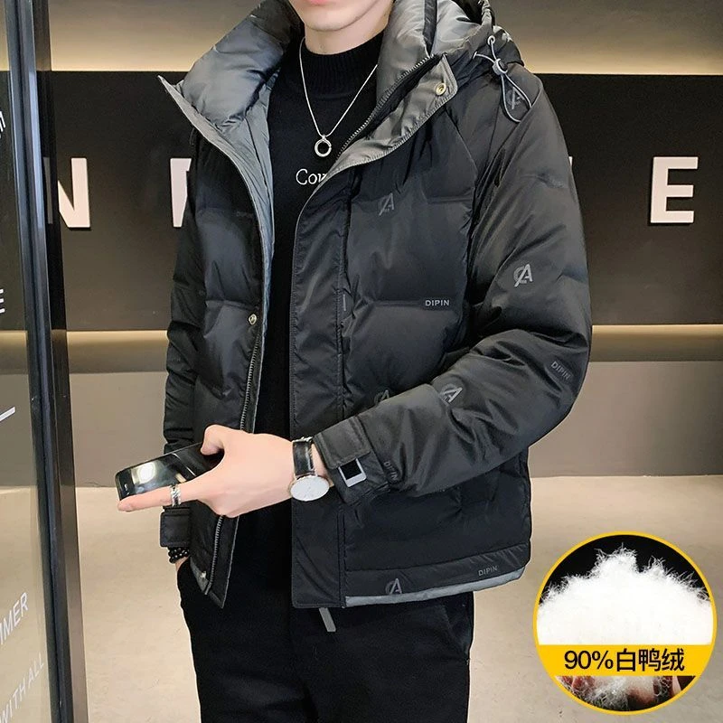 波司澄秋冬季羽绒服男士2023新款潮牌短款加厚潮流男装休闲保暖连