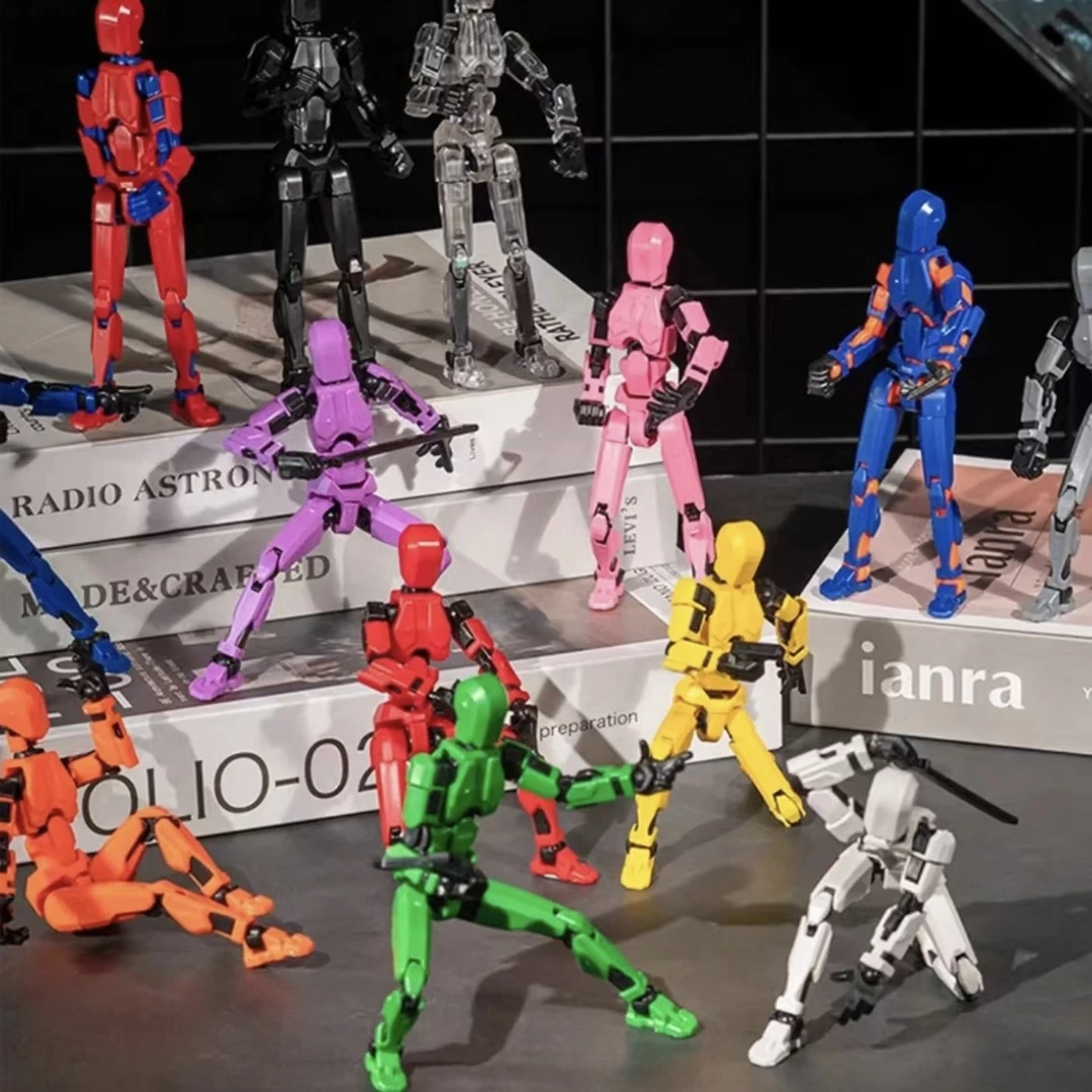 第4代Dummy13关节可动玩偶21色定制3d打印假人玩具积木机器人礼物