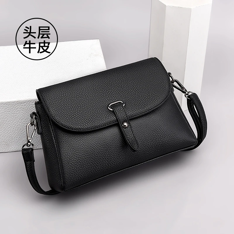 真皮女包中年女包妈妈包2025新款时尚百搭单肩斜挎包女牛皮小包包