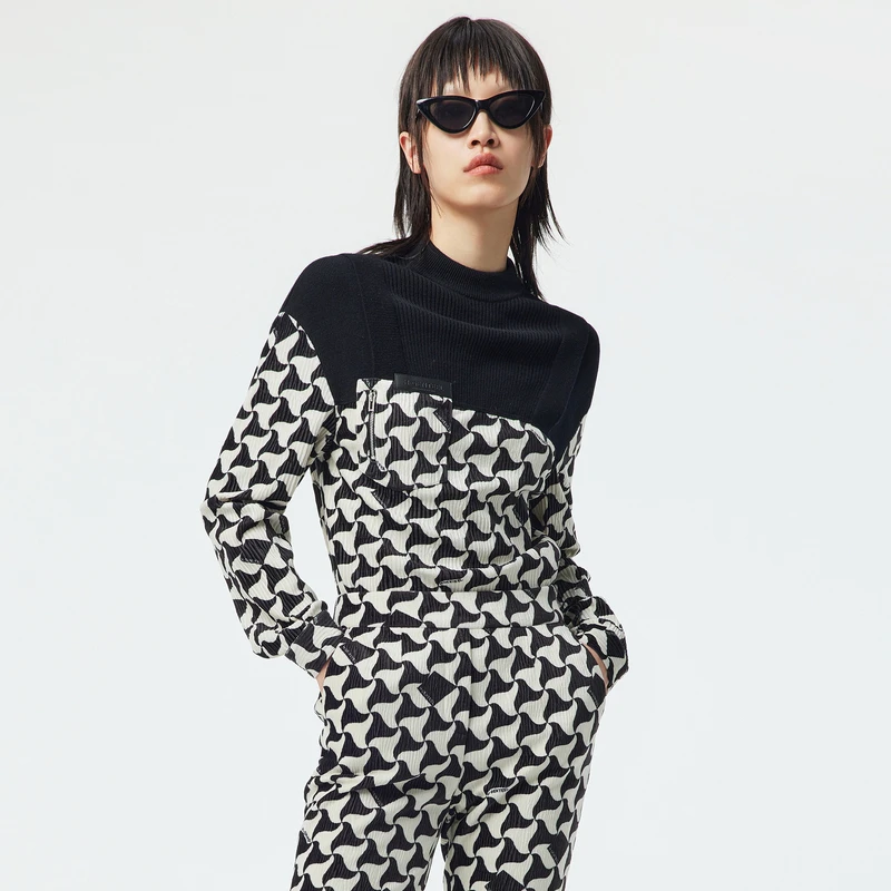 H·GENTEEL荷高 冬新品风格款舒适休闲假两件上衣GCC42610805