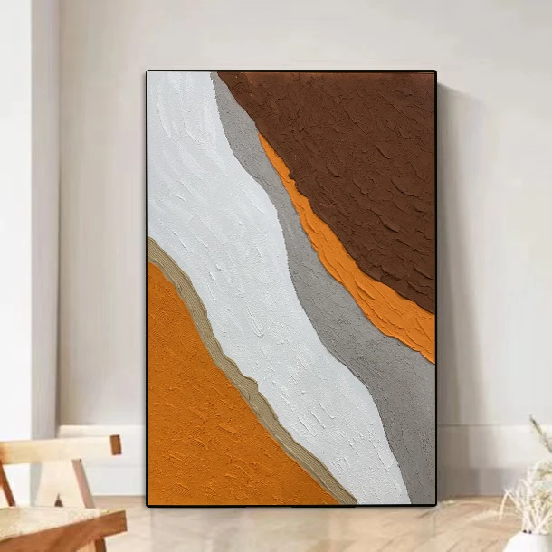 XG 667 璀璨星河玄关画手绘油画抽象装饰画玄关画100/150