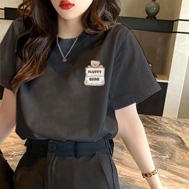 华姐同款虾霞短袖衬衫