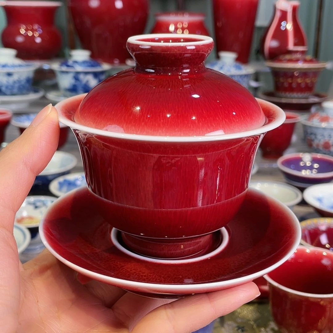 【闪购商品】瓷杯清欢雅玩郎红工厂