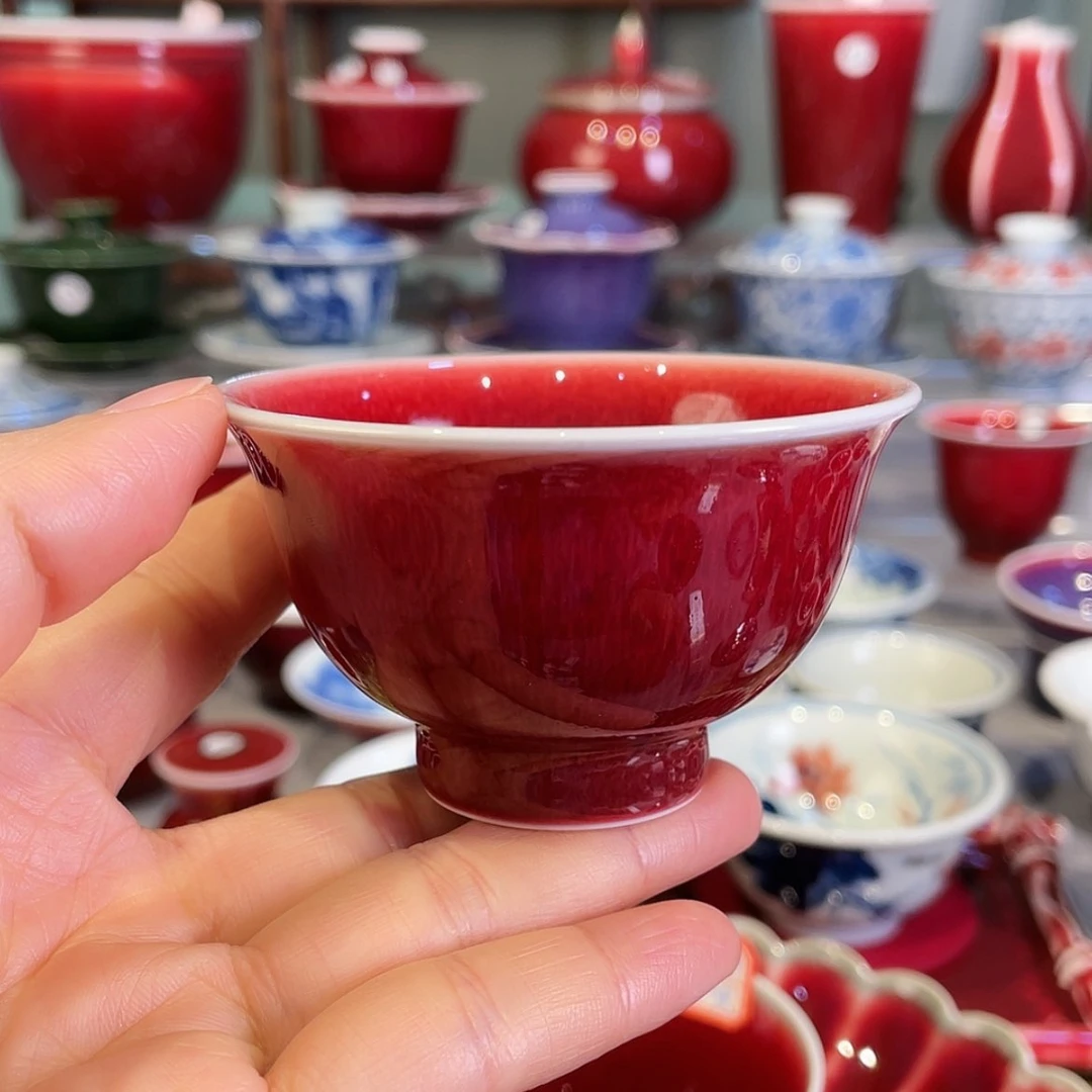 【闪购商品】瓷杯清欢雅玩郎红工厂