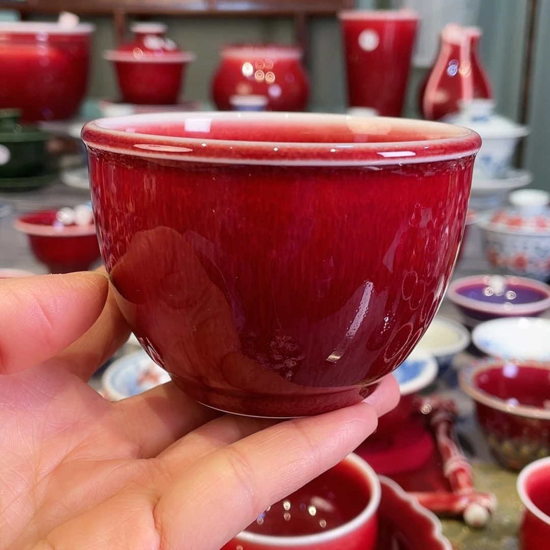 【闪购商品】瓷杯清欢雅玩郎红工厂