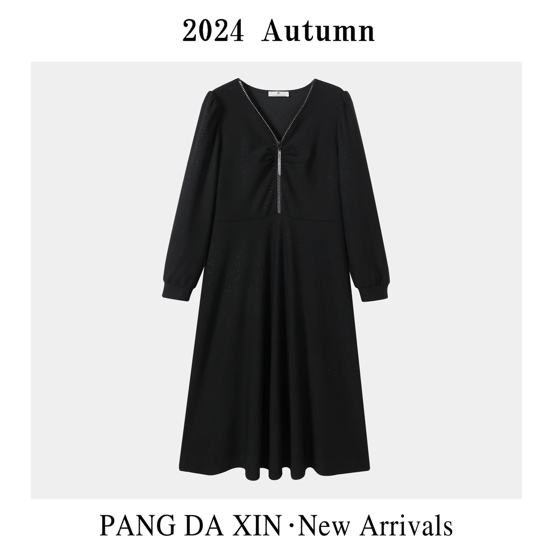 【胖大心】大码女装法式轻奢小众高级感遮肉显瘦连衣裙26878932