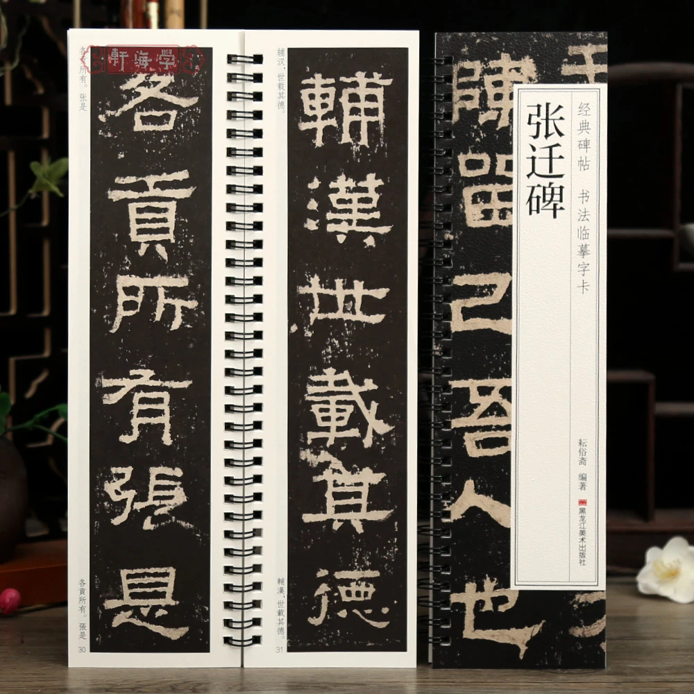 汉隶张迁碑碑帖临摹字卡简繁体旁注原碑原帖隶书书法毛笔字帖