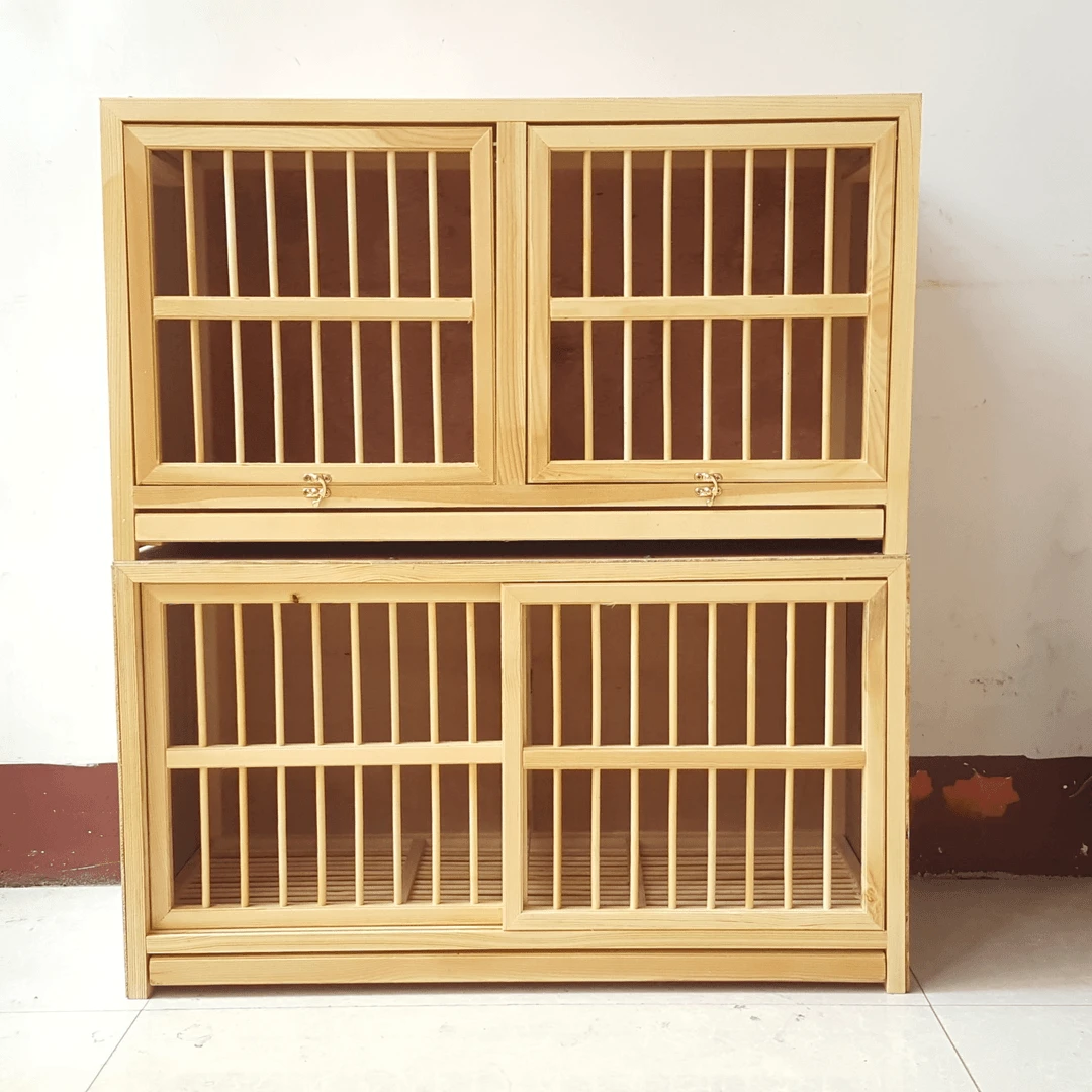 鸽子笼巢箱赛鸽笼信鸽配对笼木质多功能家用养殖工棚鸽子用品用具