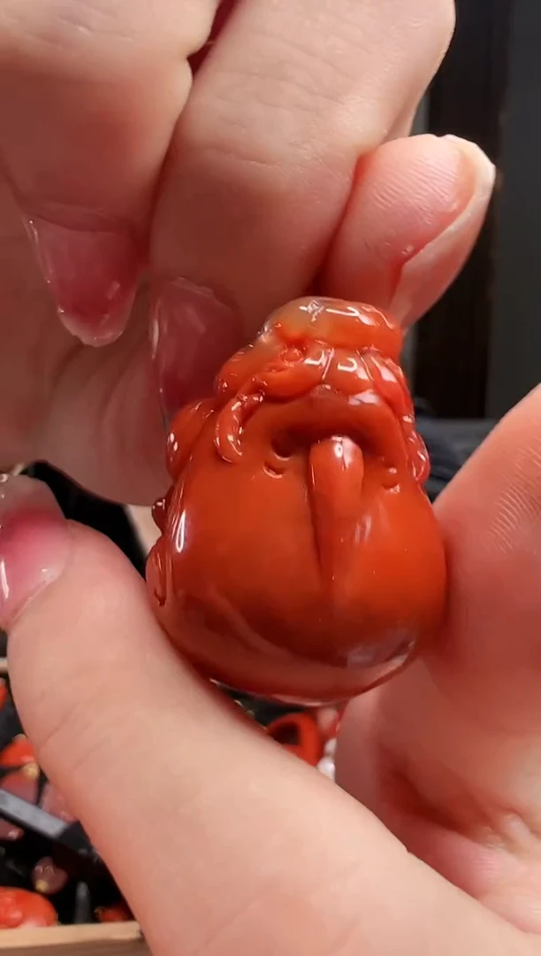 【闪购商品】南红玛瑙吊坠(不含链)18K金镶嵌/貔貅