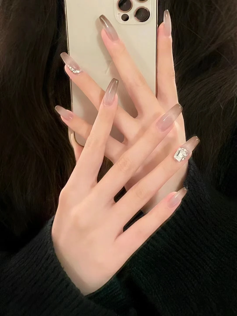 西藏专属 <简约腮红堆钻>纯手工穿戴甲