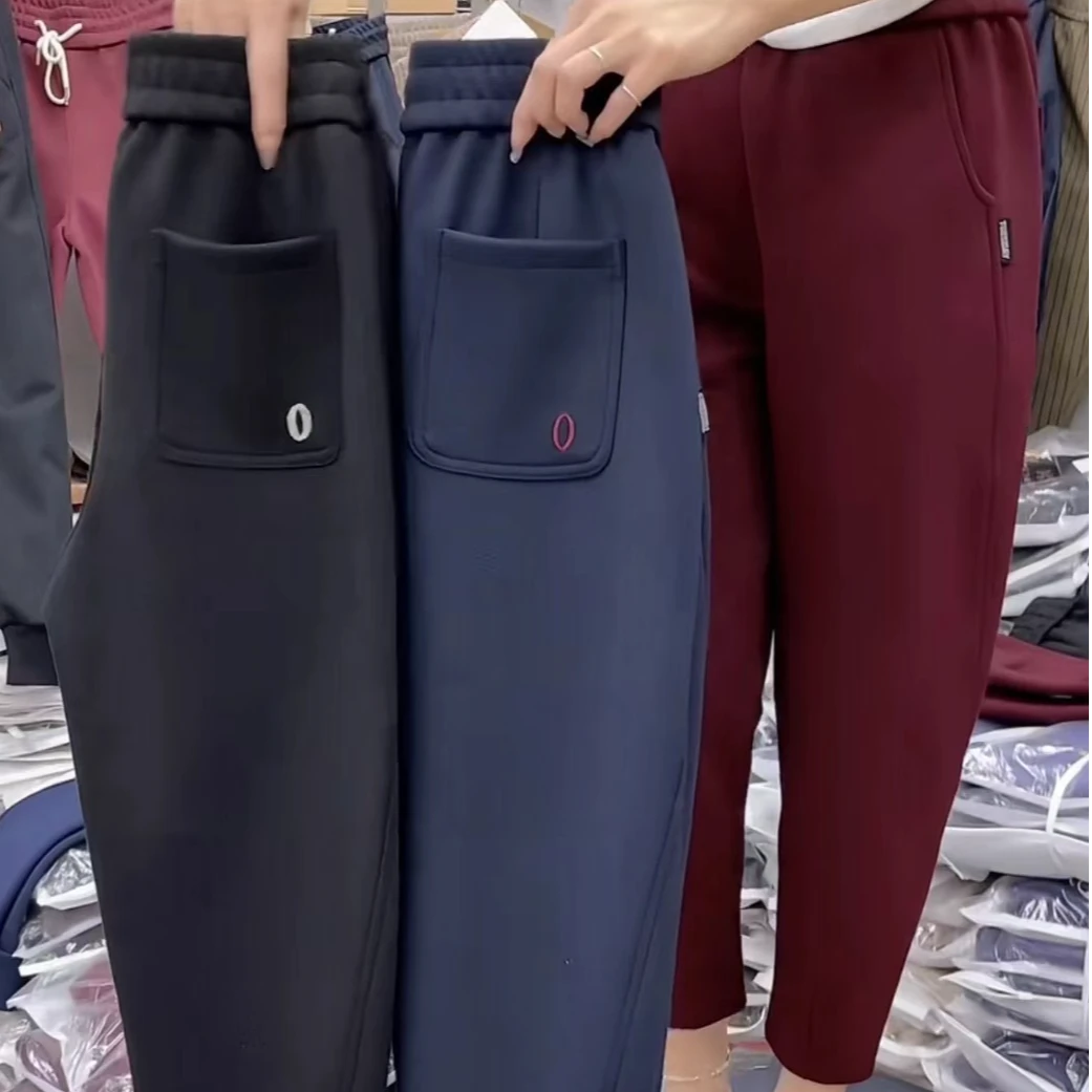 时尚百搭高品质减龄双兜O字休闲裤