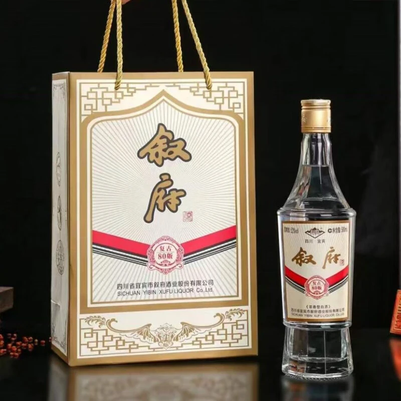 叙府复古80版 浓香型白酒 纯酿固态发酵 52度500ml