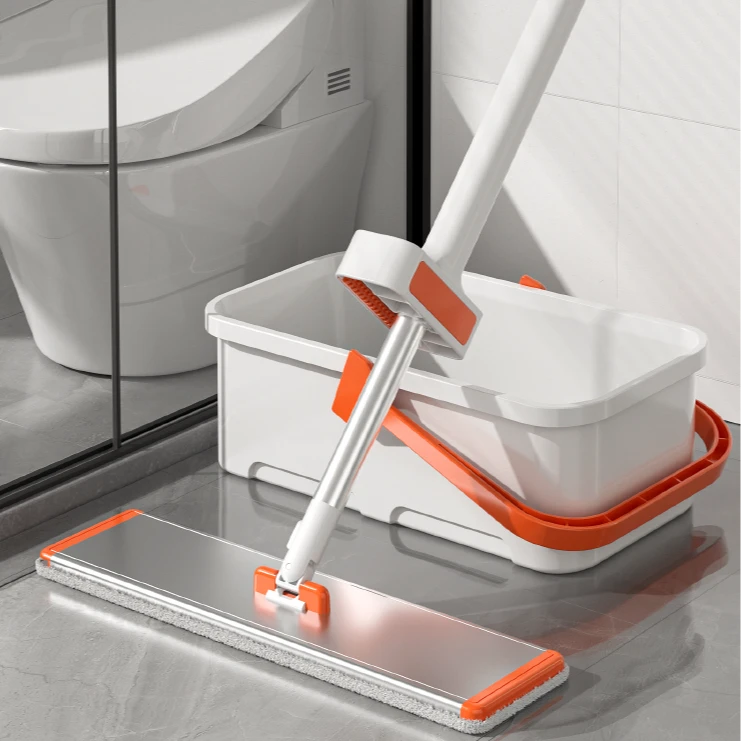 欧沐嘉懒人家用铝合金免手洗平板拖把一拖净干湿两用吸水拖地神器