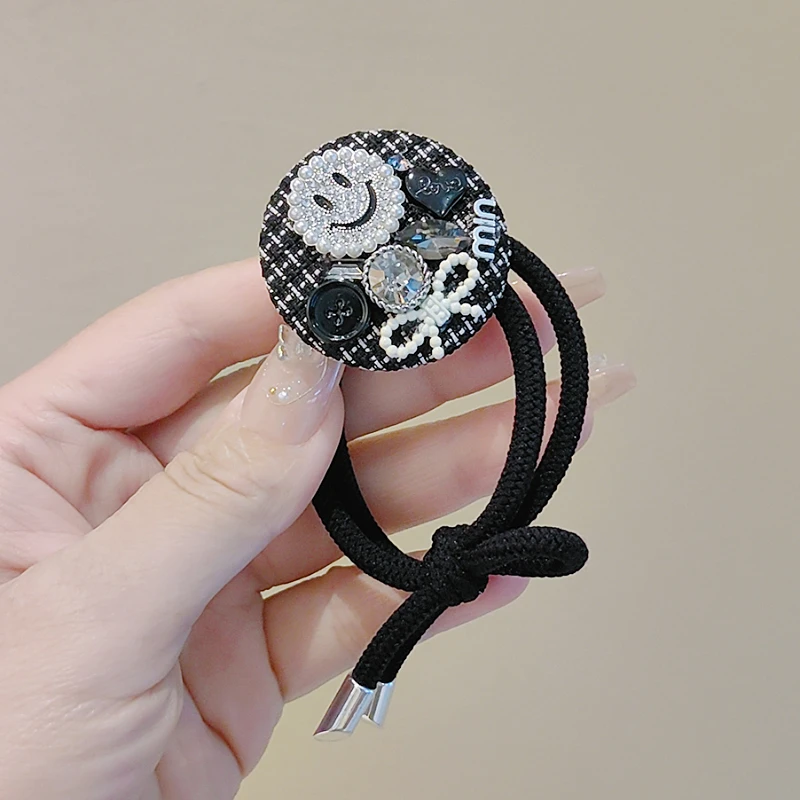 东大门高端头绳百搭2024新款扎头发皮筋发绳发圈头饰丸子头发饰女