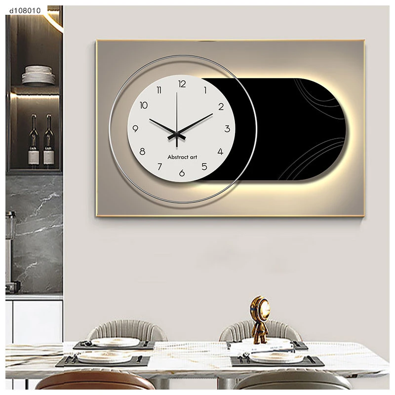 北欧轻奢电表箱带表装饰画