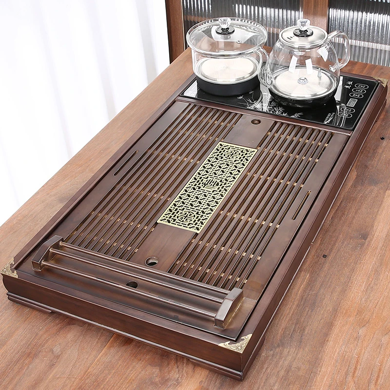 茶盘全自动一体套装整块实木家用2023新款智能茶海茶台烧水壶茶具