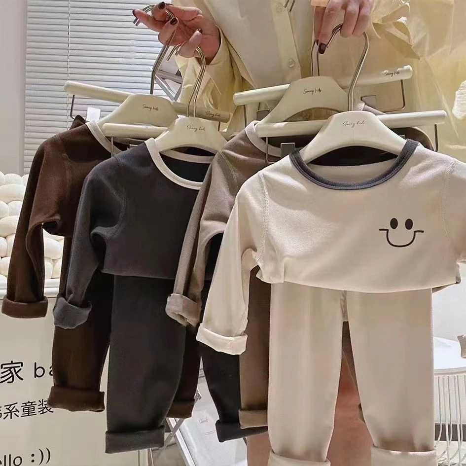 【清仓现货】春秋儿童家居服秋季2023新款长袖两件套百搭家居服