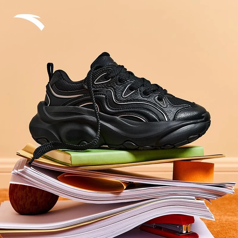 安踏萌爪鞋丨厚底增高老爹鞋女冬季新款潮流时尚休闲鞋122518880R