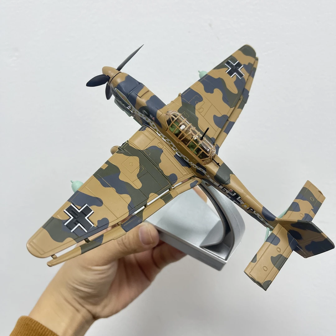 【JU87斯图卡】1:72俯冲轰炸机合金模型收藏（合金+ABS工程塑料）