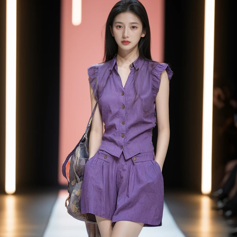 夏装搭配一整套时尚套装御姐范上衣短裤两件套夏季新款气质女装潮