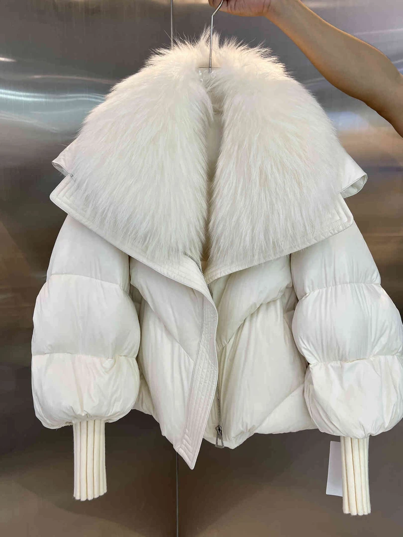 【加厚保暖】高端气质棉服女2024冬季爆款高级感毛领保暖面包服外套