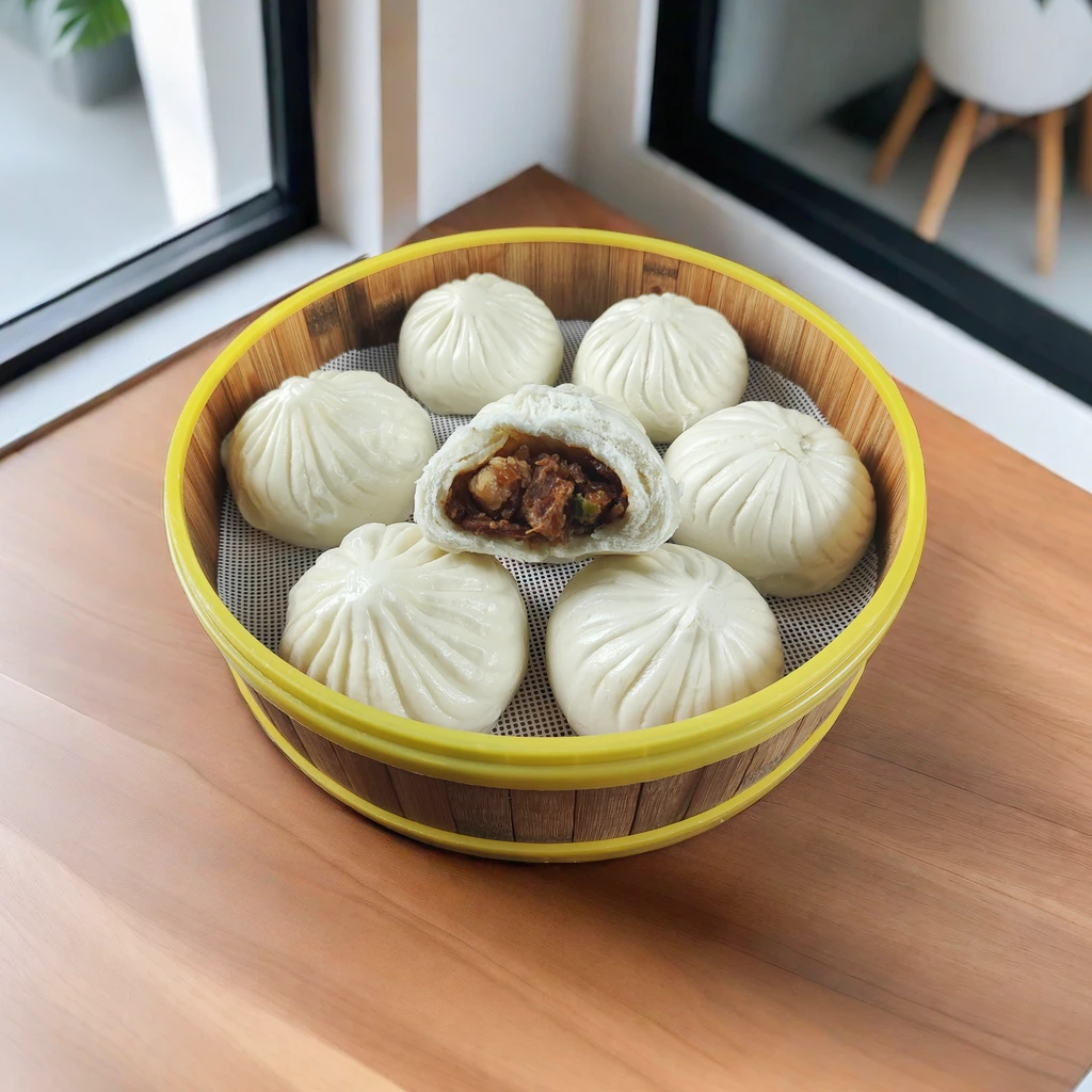 俏蒸坊酱肉包800g速食早餐学生半成品新鲜大肉粉条包子鲜香美味