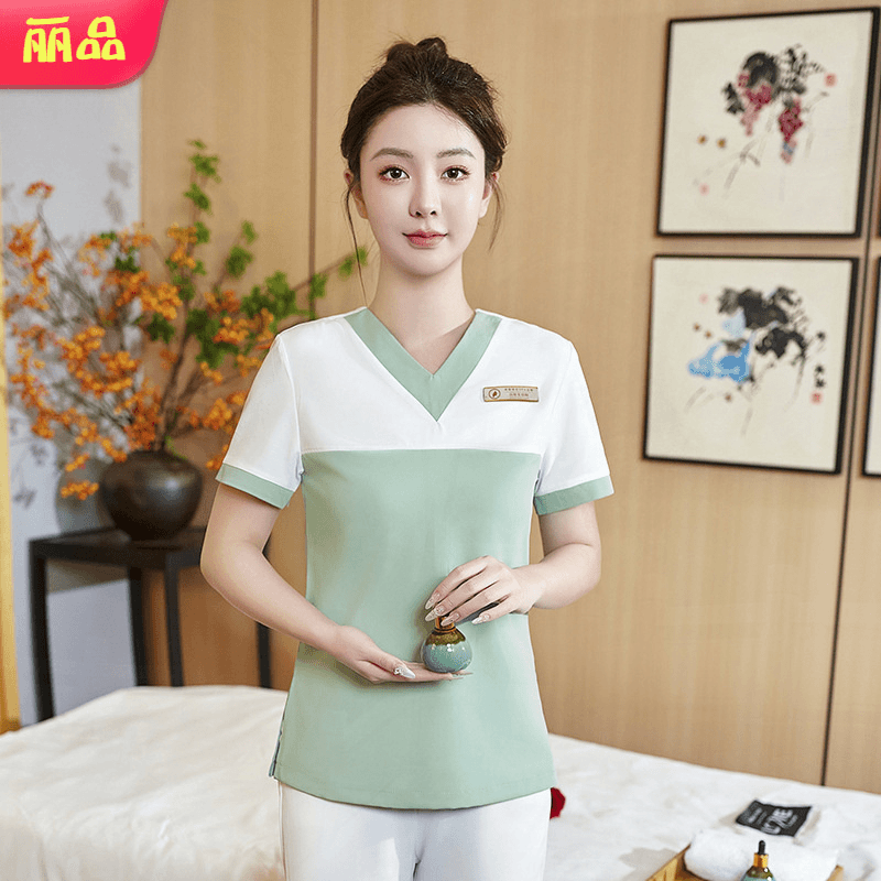 汗蒸按摩服时尚美容院养生馆医美SPA会所美容师工作服套装女