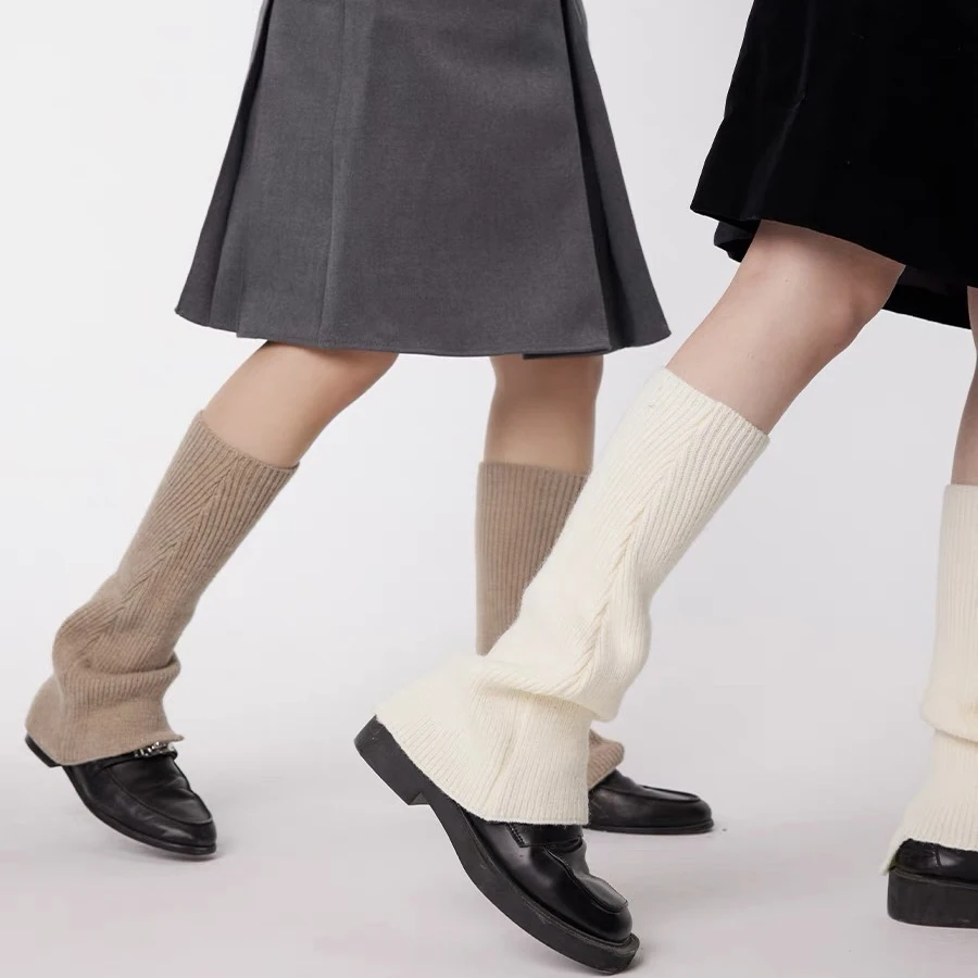 【soso】jk叠穿百搭凹造型堆堆袜套针织加厚高筒保暖秋冬小腿袜加绒