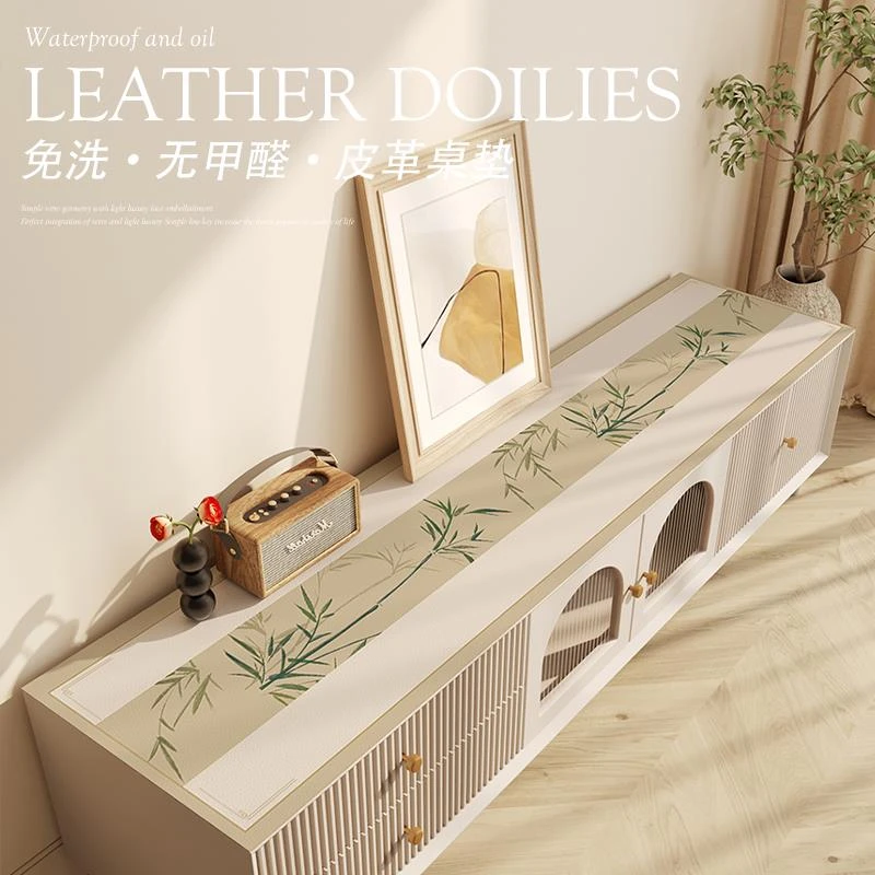 新中式电视柜盖布桌布布艺长方形茶几客厅防尘罩台布盖巾鞋柜桌垫