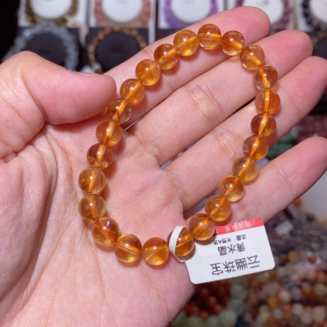 【闪购商品】水晶手串未镶嵌黄塔晶7.8mm