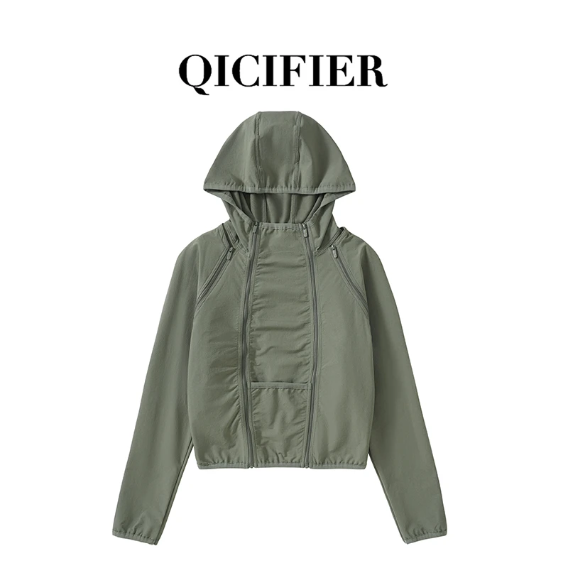 【QICIFIER】幽雾绿 设计感冲锋衣  防风防水冲锋衣 2261