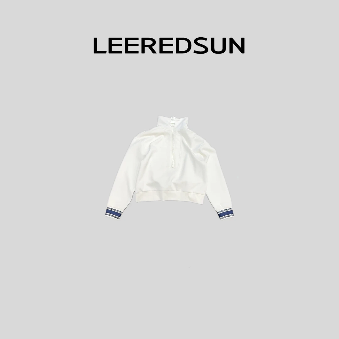 LEEREDSUN "天外来客" 立领拉链百搭休闲长袖卫衣YY01WY3022