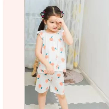 女童夏款水果满印家居套装