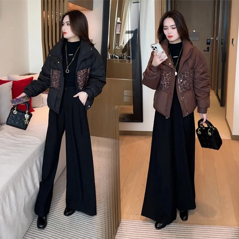 2024冬季新品穿搭面包服气质显瘦休闲洋气时尚宽松外套韩版秋冬