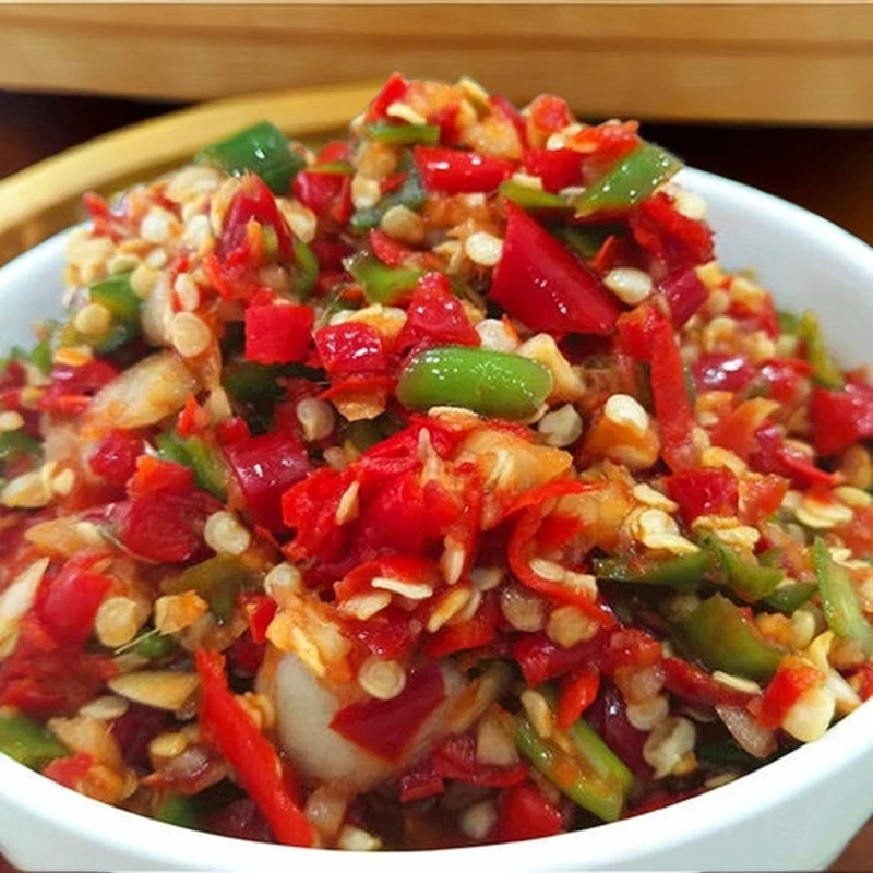 安徽太湖县农家纯手工青红剁椒胡椒渣香辣下饭辣椒渣