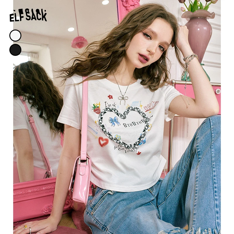 0995【赵老板专属】妖精的口袋 万事OK 修身短袖t恤女夏季新款收