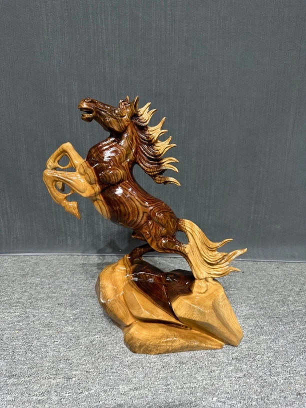 #香樟木马摆件#马到成功#木雕根雕#工艺品#家居摆件#十二生肖