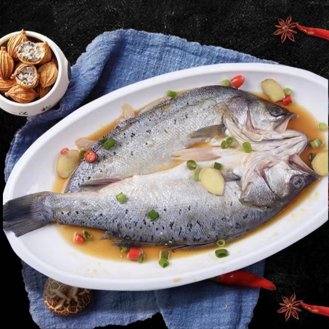 连云港发货 开背鲈鱼 550-600g/条*5条