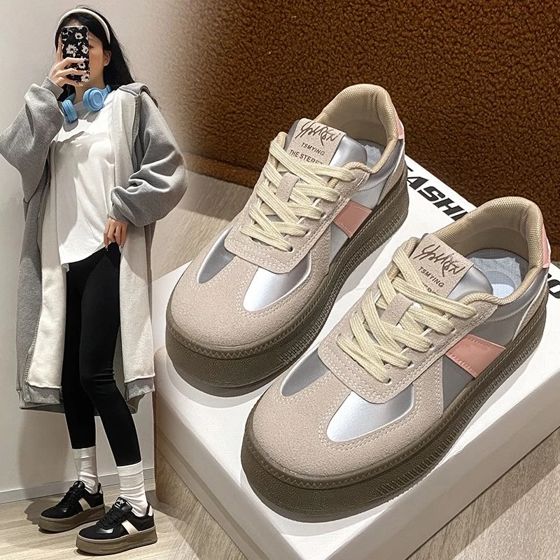 156【加绒】新款百搭舒适厚底设计感休闲鞋