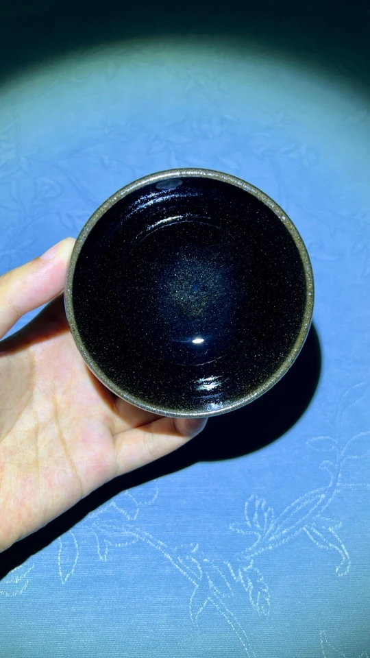 吴兴乾建盏柴烧纯手工茶杯主人杯茶具龙窑柴烧建盏个人杯专用