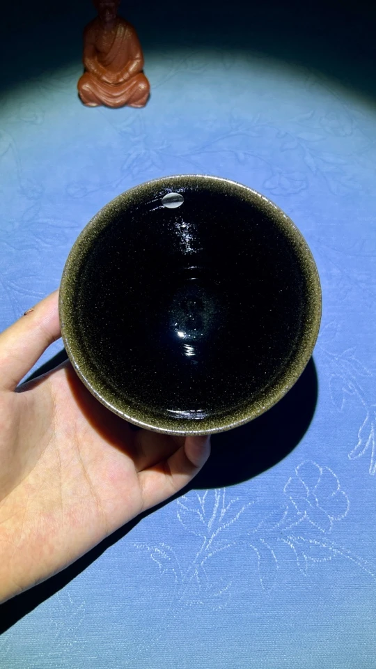 吴兴乾建盏柴烧纯手工茶杯主人杯茶具龙窑柴烧建盏个人杯专用