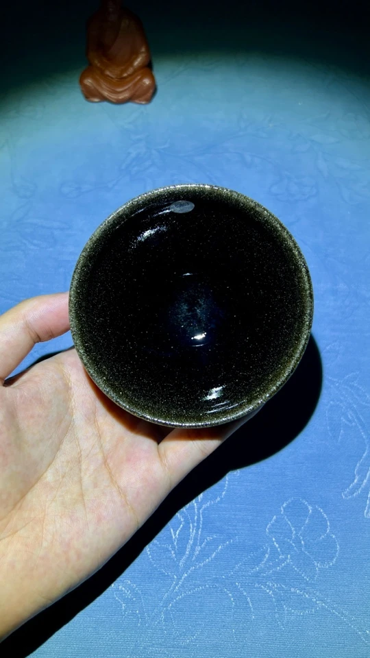 吴兴乾建盏柴烧陶瓷纯手工茶杯主人杯茶具龙窑柴烧建盏个人杯专用