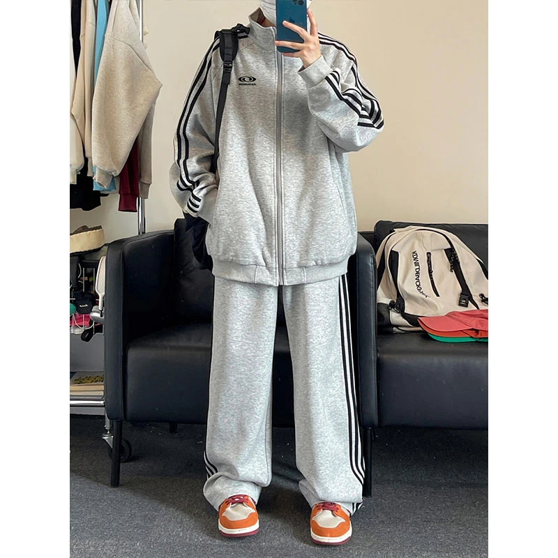 春秋季卫衣运动套装男孩初中高中学生青少年大童男装帅气一套衣服