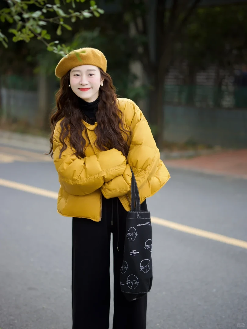 2024秋冬季新款韩系穿搭加厚棉服外套女搭配休闲裤保暖两件套装女