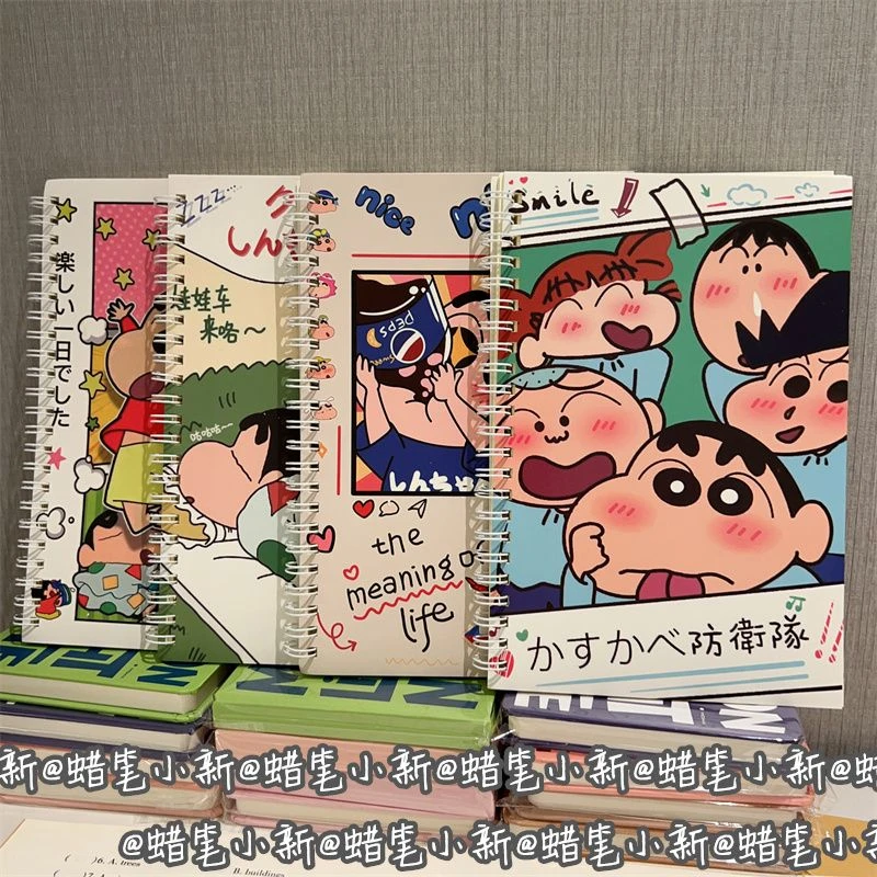 A5线圈本ins风高颜值蜡笔小新加厚笔记本少女心记事本可爱学生本