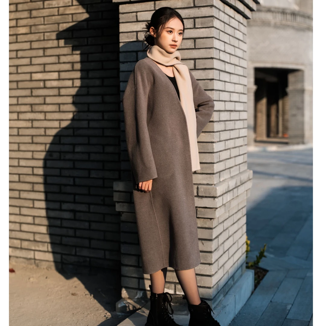 休闲 时尚 潮流 大衣气质百搭羊绒