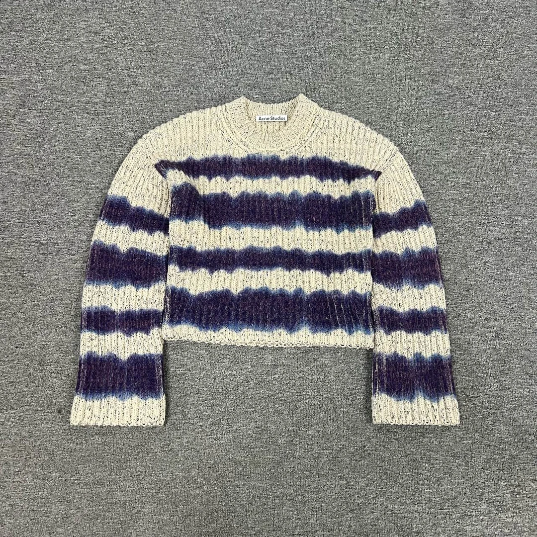 acne studios 条纹 针织毛衣 99新 Xs码