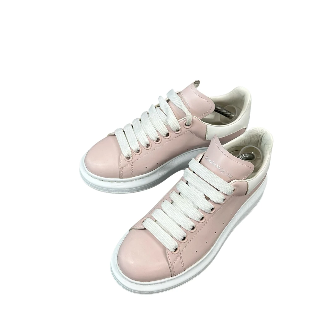 Alexander McQueen 麦昆 白粉 厚底鞋 97新 37码