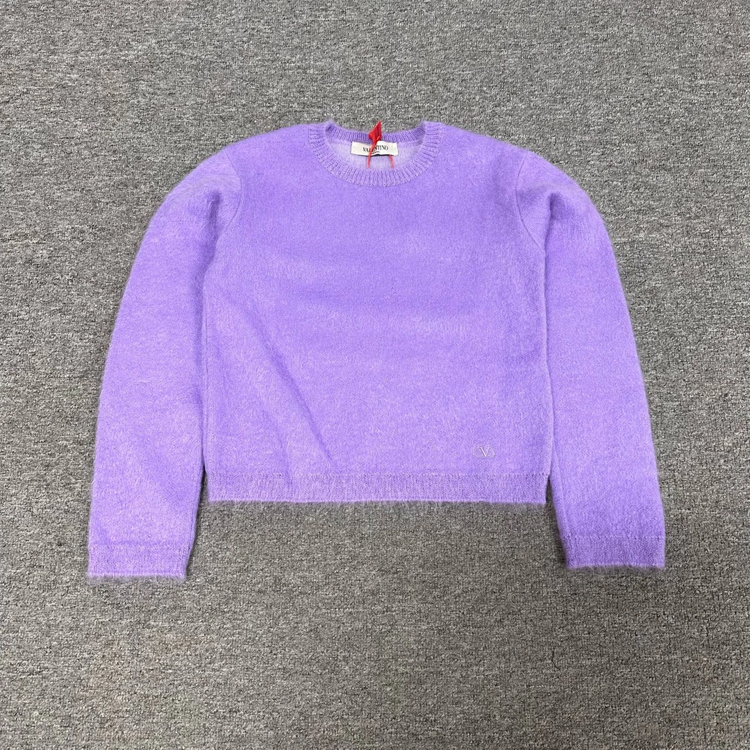 Valentino 华伦天奴 刺绣Logo 针织毛衣 全新带吊牌 Xs码