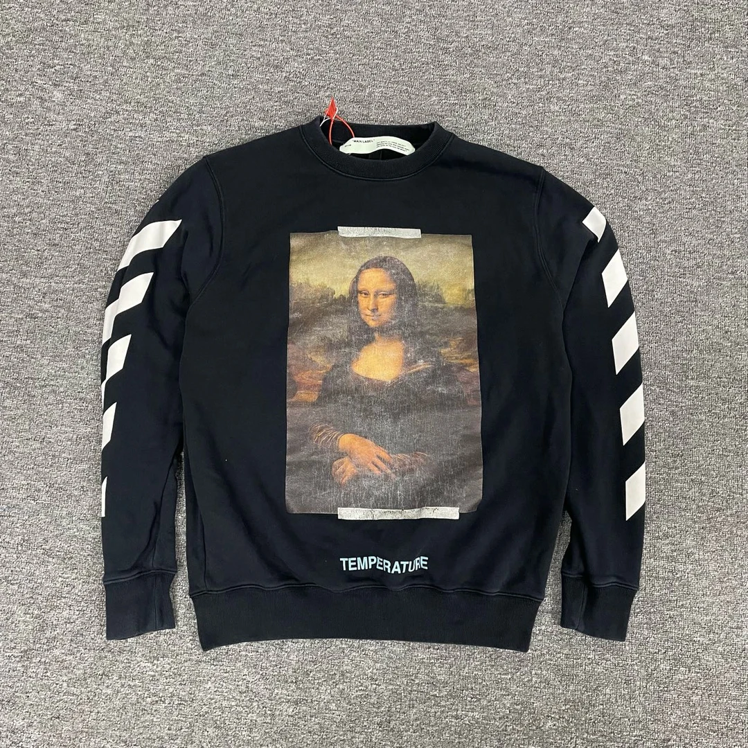 OFF-WHITE OW 蒙娜丽莎 套头卫衣 95新 S码